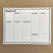 Load image into Gallery viewer, Wiggle Weekly Planner Pad
